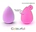 VMAGIC High-End Pro Makeup Sponge Beauty Blender for Flawless, Applicator, Highlight and Foundation (Purple + Pink) 2 pcs