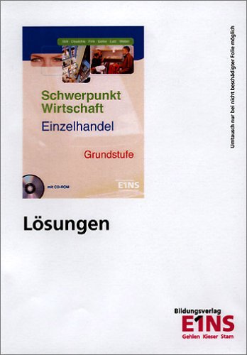 Preisvergleich Produktbild Schwerpunkt Wirtschaft - Einzelhandel. Unterrichtsbegleitmaterial. CD-ROM für Windows 95 / 98 / 2000 / NT / XP. Grundstufe (Lernmaterialien)