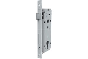 YALE SECURITY Yale Serratura per porte in legno Y52X00450S2 nickel satinato, bordi quadri, entrata 45 mm