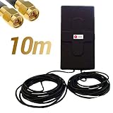  W WONECT Antena 4G 50dbi LTE UMTS 3G Exterior. Alta Potencia. Largo Alcance (10m)
