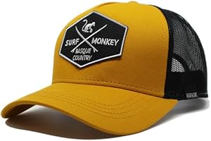 Surf Monkey | Origins basebollkeps justerbar truckerkeps - ekologisk bomull - en storlek