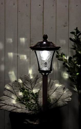 Best Season LED-Solar-Pathlight, circa 58 x 16 cm, 1 cool weiß LED extrabright, mit Solarpanel, inklusive Akku outdoor, braun 477-71 - 4