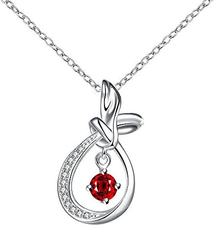 LoveDua Elegant Zircon Necklace for Women,Gold Plated Pendant Birthday Gifts for Bridesmaid Wedding Girl's Presents