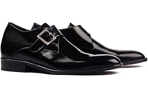 MASALTOS Scarpe con Rialzo per Uomo Che Aumentano l’Altezza Fino a 7 cm. Fabbricate in Pelle. Modello Bari