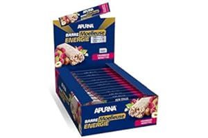 APURNA - BARRES ENERGIE MOELLEUSES FRAMBOISE-NOISETTES - Présentoir de 28 barres de 40g