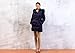 Sweet Mommy Waist Bow Fur Hood Down Maternity and Babywearing Mother Coat MBK (Black) (8-10 / Medium)