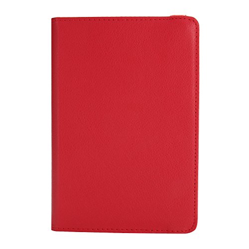 WindTeco Neu iPad 9.7 Zoll 2017 / iPad Air 2 / iPad Air Hülle – 360 Grad Rotierende Stand Smart Cover Case Schutzhülle Tasche Etui mit Auto Schlaf / Wach Funktion für Apple New iPad 9.7 inch 2017 Modell / iPad Air 2 2014 Modell / iPad Air 2013 Modell Tablet, Rot - 6