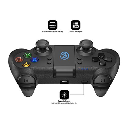 GameSir T1 Mando Inal  mbrico de Bluetooth  Android Gamepad  USB PC Controlador con Cable para Juego  PS3 Controller