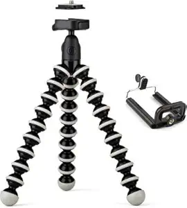 Hozti Gorilla Tripod/Mini Tripod 13 inch for Mobile Phone with Holder for Mobile, Flexible Gorilla Stand for DSLR & Action Cameras