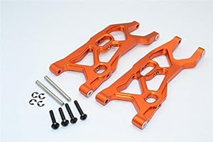 EPTNNASO CrazyRacer Aluminum Lower Front Control Arms for 1/10 Yeti 90026/90056 RC Buggy AX80111 Orange