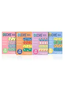 Aya Papaya Ouchie Non-Toxic Printed Jumbo - (80 Pack) - Assorted
