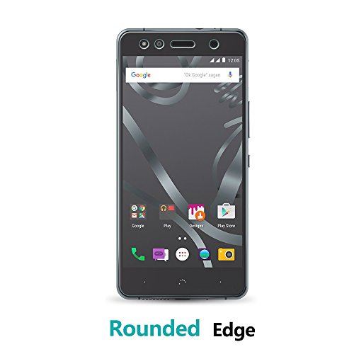 Coolreall - 2 Pack Protector de Pantalla Vidrio Cristal Templado Premium para BQ Aquaris X5  alta Definicion 0 33mm HD 