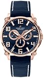Pierre Petit Herren-Armbanduhr XL Le Mans Chronograph Quarz Leder P-827D