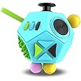 Sawkirp Darshraj 12-Side Fidget Cube for Stress Relief, Anti-Anxiety for Kids and Adults, 10 cm