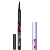 Maybelline New York Hyper Precise All Day Eyeliner 701 Matte Onyx (Mat Siyah) & Mini Falsies Surreal Maskara 4.7 ml Makyaj Se