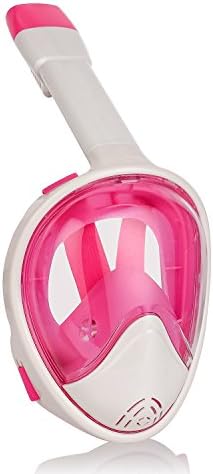 BEAUTRIP 2018 NEW 180° Snorkel Set - Easybreath Panoramic Full Face Snorkeling Mask with Larger Viewing Area Than Traditional Scuba Diving Snorkel Mask Set. Prevents Gag Reflex with Tubeless Design