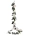 Produktbild Dedoot Efeu-Girlande mit Blumen, 182,9 cm, künstliche Rose, Rankenblumen, künstliche Seidenblumen, Efeu-Girlande zum Aufhängen, für Zuhause, Büro, Hochzeit, Party, Wanddekoration, Weiß