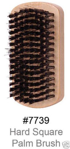 Magic Collection Hard Square Palm Natural Boar Bristle **Hard Wave Single Wood Brush** No 7739