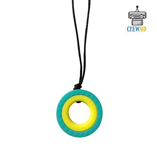Masticar colgante collar de formación y el desarrollo fidget juguete Masticar el collar para la dentición Bebés, Sensorial, Oral Motor, Ansiedad, Autismo, ADHD