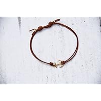 Armband - Anker - Leder