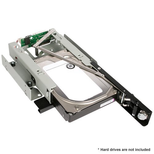 Icy Dock TurboSwap MB171SP-B – SATA Hot Swap Wechselrahmen für 3,5 Zoll (8,9cm) HDD – Trägerlos Vollmetall 80mm Lüfter - 3