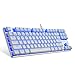 Produktbild eagletec Mechanical Gaming Tastatur braun Schalter Blue LED Backlight TKL (White)