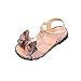 Produktbild Kinder Sandalen,Sannysis Kinder Mädchen Bowknot Rutschfeste Sandalen Prinzessin Freizeitschuhe Weicher Boden Sandalen Baby Lauflernschuhe mit Klettverschluss (33, Rosa)