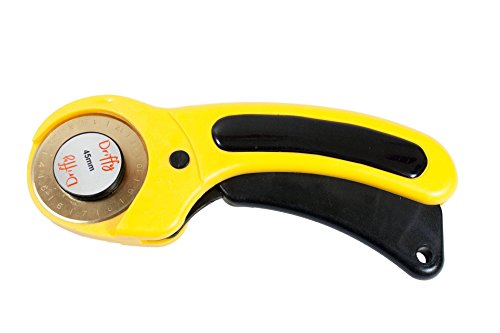 Rotary Cutter-Klingen 45 mm – Er Ersatz 10. Kompatibel mit driffy, Fiskars, Olfa Klingen, TrueCut, Kleeblatt und DAFA Griffe. Schneidematte passt. Quilten Zubehör und Craft Supplies. - 2