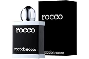 Roccobarocco - Black Man Eau De Toilette Uomo - Profumo Maschile Fresco, Inebriante e dallo Stile Raffinato, Fragranza Agrumata-Legnosa. Flacone da 100 Ml