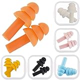 6 Pair Silicone Earplugs Soft Ear Plugs Float Flexible Earplugs for Swimming, Will Reduce Noise When Sleeping, Made of Soft Silicone Comfortable