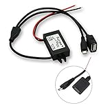 Dies ist ein DC / DC-Abwärtswandler für 12 V / 24 V bis 5 V mit doppeltem USB und einem maximalen Ausgangsstrom von 3A.