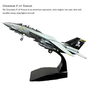 Qids F-14 Tomcat Fighter VF-84 Jolly Rogers Fighter Diecast Metal Plane Model Toy