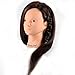 BEAUTY STAR® Professional 20" 70% Real Long Hair Hairdressing Cosmetology Mannequin Manikin Training Training Head With Clamp Stand