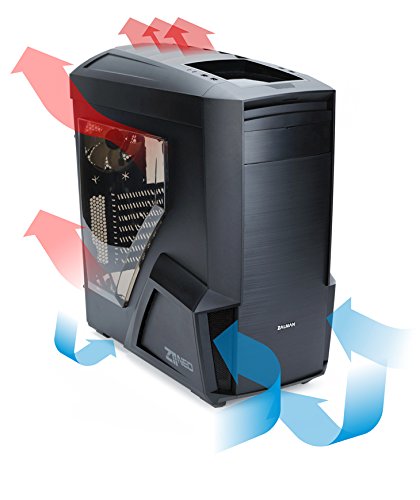 VIBOX Nuclear 40 Gaming PC – 4,2GHz AMD 8-Core Prozessor, RX 460 GPU, leistungsfähig, Hochleistung, leistungsstärker, Spec, Desktop Gamer Computer mit Spielgutschein, lebenslange Garantie* (3,3GHz (4,2GHz Turbo) Superschneller AMD FX 8300 Octa-Core Prozessor CPU, MSI AMD Radeon RX 460 2GB Grafikkarte, 8GB DDR3 1600MHz RAM, superschnelle 120GB SSD, 2TB (2000GB) SATA III 7200rpm Festplatte, 85+ Netzteil, Zalman Z11 Neo Gaming Gehäuse, AM3+ Mainboard, Ohne Windows Betriebssystem) - 2