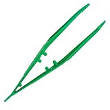 Green Sterile Individually Wrapped 13cm Plastic Disposable Tweezers - Pack of 20