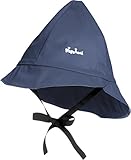 Playshoes 408951 Regenmütze mit Baumwoll-Futter - Gorro estilo pescador para mujer, Azul, 53