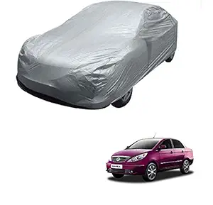 Kozdiko Silver Matty Car Body Cover with Buckle Belt for Tata Manza/Honda Amaze/Maruti Dzire/Tata Indigo/Tata Zest/Hyundai Xcent