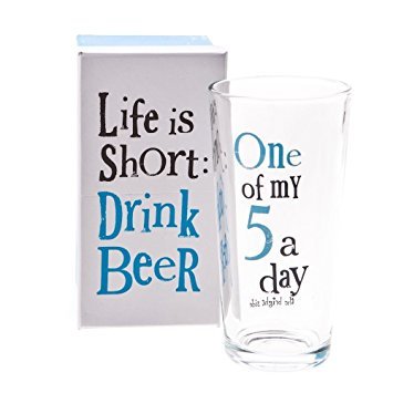 The Bright Side Glass - One Of My 5 A Day - Drink Beer