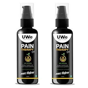 UWe Pain Therapy Oil- Effective on All Joints & Muscular Pain -100 ml- Pack of 2