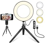 ◕‿◕2 MINI TRÍPODE SOPORTE: Dos soporte uno para aro de luz y otro para movíl.El tamaño del escritorio no ocupará mucho espacio para usar o simplemente para almacenar; Viene con una cabeza de bola de zapata fría para soportar una rotación de 90 grados o 360 grados de la anillo de luz; Puede usarse como lámpara de escritorio o lámpara de pie como desee. Adecuado para sala de estar, sala de estudio, sala de bebés, baño u oficina.