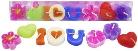 Hana Blossom Handmade fairtade scented assorted flower & heart floating candles in a gift box set