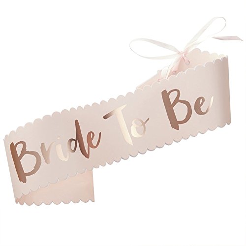 Ginger Ray Rosa & Rose Gold Classy Designer Schärpe Bride To Be ? Team Braut - 2