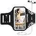 Price comparison product image Running Phone Holder for iphone 8 7 6 6s 5 SE Sports Running Armband Jogging Bike Cycling Arm Strap Sports Band Dual Arm-size Slots Sweatproof Sweat Resistant with Key Pocket Card for Phone under 4,7 Inch