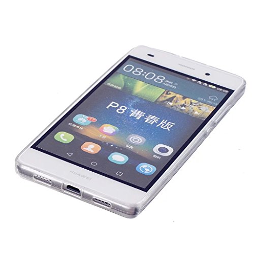 MUTOUREN Huawei P8 Lite TPU Hülle Schutzhülle Crystal Case Durchsichtig Klar Silikon Transparent Ultradünne Weich Gel Hinten Rückdeckel Kratzfeste Federung Etui Bumper-Einhorn und Ballon - 3