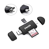 Vanja Lector Tarjeta SD/Micro SD, USB Tipo C Adaptador Micro USB OTG y...