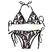 Produktbild Women's Sexy Bikini Set Dance Custom Tie 2 Piece Bikini Suits Pushed Up Bathing Swimwear