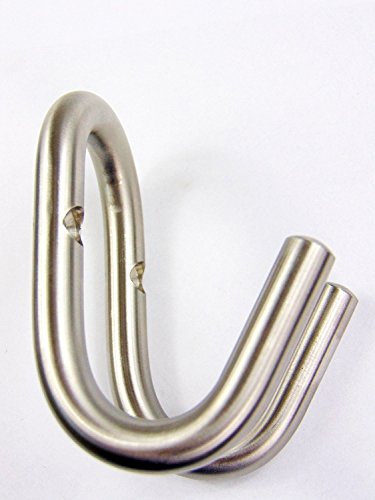 GedoTec® Moderner Design Kleiderhaken PRIMA Edelstahl matt gebürstet | Mantelhaken 87 x 51 mm | Huthaken massiv inkl. Befestigungsmaterial | Garderoben-Haken Ø 10 mm | Markenqualität für Ihren Wohnbereich - 3