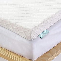 RECCI sur Matelas a Memoire de Forme de 6cm, Surmatelas 140x190, Matelas Mousse Housse en Bambou hypoallergénique - Amovible et Lavable en Machine, CertiPUR-EU (140 x 190 x 6cm)