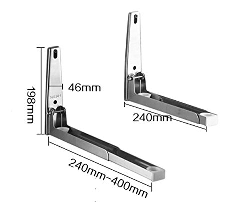 rykey stabile 304 Edelstahl klappbar Regal Rack für Mikrowelle Wandhalterung Laden SmartSPREADER Düngerstreuer - 6