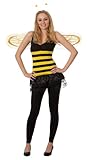 r-dessous Biene Maja Kostüm Bienen mit viel Zubehör 3 tlg ideal für Karneval, Fasching und Kostümparty Groesse: L/XL
